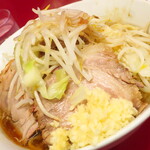 ラーメン二郎 - ラーメン小＋ニンニク多め＋白ネギ