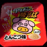 セブンイレブン - ブタメン焼きそばとんこつ味206円(税抜価格)