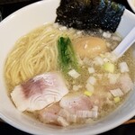 塩そば専門店 桑ばら - 昆布締めホウボウの和風塩つけそば