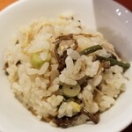 麺屋 六感堂 - 山菜ご飯