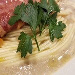 麺屋 六感堂 - マッシュルームのポタージュヌードル