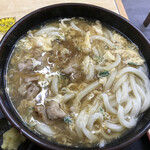 美曽乃 - 親子あんかけうどん　850円(税込)　※真上からも撮ってみた