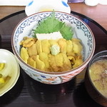 志のや - キラキラウニ丼・2000円(H24年7月撮影)