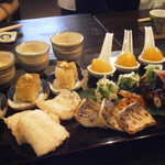 土家 - 24年7月　前菜盛合せ9種