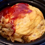 大阪王将 - 弾む焼豚！いつかの初恋オムライス大盛（クーポン利用500円）