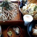 JA茨城みずほ里美生産物直売所 - 天ざる蕎麦