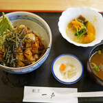 割烹一声 - うな丼　天ぷら付き ¥1,950（税別）