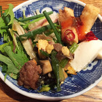 Toukyou Taiwan - 前菜のお惣菜盛り合わせ