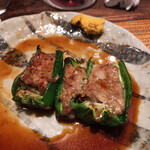 鳥茂 - ピーマン肉詰め
