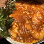 Sakichi - 左吉定食の海老チリソース