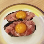 すし江戸 - うずら鉄火