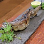 桶家乃隠居 - 落ち鮎の塩焼き