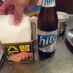 ハンチョアヨ - 韓国ビール（小ビン）＆韓国SPAM