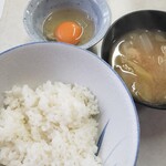 ゑびす屋食堂 - ライス(小)と鶏卵