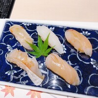 鮨 天使 - 鯛・剣先イカ・シマアジ・サワラ