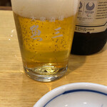 魚三酒場 - ビール