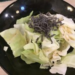 居酒屋 それゆけ!鶏ヤロー! - お通しの選択キャベツ(2020.9.26)