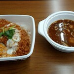 かつたに - 上カツ丼  ＆  とん汁 (大)