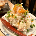 銀シャリ 原始焼き 食堂 ロビン - 薫製ポテトサラダ蟹入り　490円