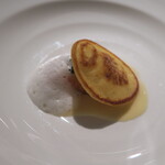 信州サーモンのミキュイ　キャビア 　発酵バター　ポンムマトファン