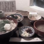 Sugino Akari - 定食「しらす丼と冷しゃぶサラダ」