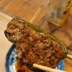 江戸政 - ピーマン肉詰め