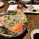 Gomi Tori - 2020.10.1  サラダとお刺身