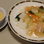中国料理 松野 - 「海老あんかけ御飯」②