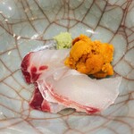 うを徳 - 明石の鯛＆海胆