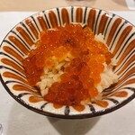 うを徳 - 松茸ご飯イクラ載せ