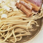 麺の極 はなみち - すごーく濃い煮干まぜそば（アップ）