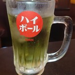 tabehoudai-taishuushokudou-yakinikumatsuri - アイス緑茶