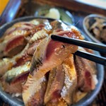 香海 - 香海＠銚子　いわし鉄火丼 大盛　いわしリフト