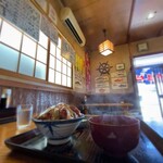 香海 - 香海＠銚子　いわし鉄火丼 大盛　横から