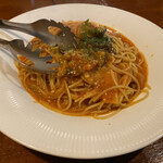 Pasuta Dokoro Zakuro - たっぷり煮込み野菜の菜園風トマトソースパスタ(乾麺)@1200