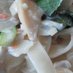 チャヤ ジャルディーノ シロヤマ - 201207 CHAYA GIARDINO SHIROYAMA ﾊﾟｽﾀｾｯﾄ（鮭と木の子のｸﾘｰﾑｿｰｽ（生ﾊﾟｽﾀ））＋大盛　拡大.jpg