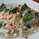 チャヤ ジャルディーノ シロヤマ - 201207 CHAYA GIARDINO SHIROYAMA ﾊﾟｽﾀｾｯﾄ（鮭と木の子のｸﾘｰﾑｿｰｽ（生ﾊﾟｽﾀ））＋大盛.jpg