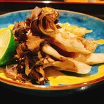 日本料理 晴山 - 焼き物：松茸と舞茸