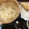 Marugame Seimen - 釜揚げ（大）￥400＆かしわ天￥150。。