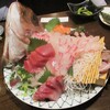 Sakanayama - 鯛姿造りとお造り5点盛り合わせ：鯛お造り、まぐろ、鰤、サーモン、鯵、鰹。　　　　　2020.10.16