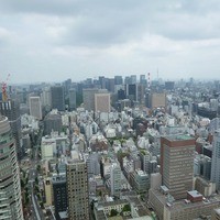 XEX ATAGO GREEN HILLS / tempura & sushi An - 店内から見える景色。生憎の天気でしたが、高いところはいいですね。