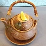 Nihonbashi - 松茸の土瓶蒸しonかぼす