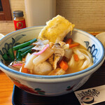 ふる里うどん  - 揚げ餅しっぽくうどんにしてみた
      塩胡椒のジャンク感も なぜかこの出汁には合う（笑）