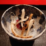 にくの匠 三芳 - 焼き松茸とタルタルの飯蒸し