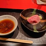 にくの匠 三芳 - サーロインと秋茄子のしゃぶしゃぶ