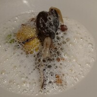 ラ カンロ - 美味しかった。貝系出汁のカプチーノ。