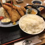 かもめ丸 - フライ盛り合わせ定食