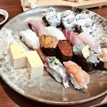 Sushi Kazu - 板長おまかせ 10貫にぎり