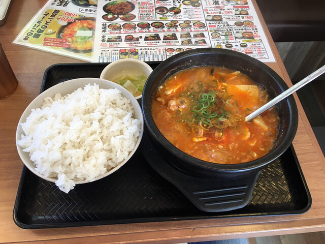 カルビ丼とスン豆腐専門店 韓丼 山科店 東野 韓国料理 食べログ