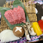 国民宿舎　鵜の岬 - 料理写真:常陸牛鉄板焼（180g）